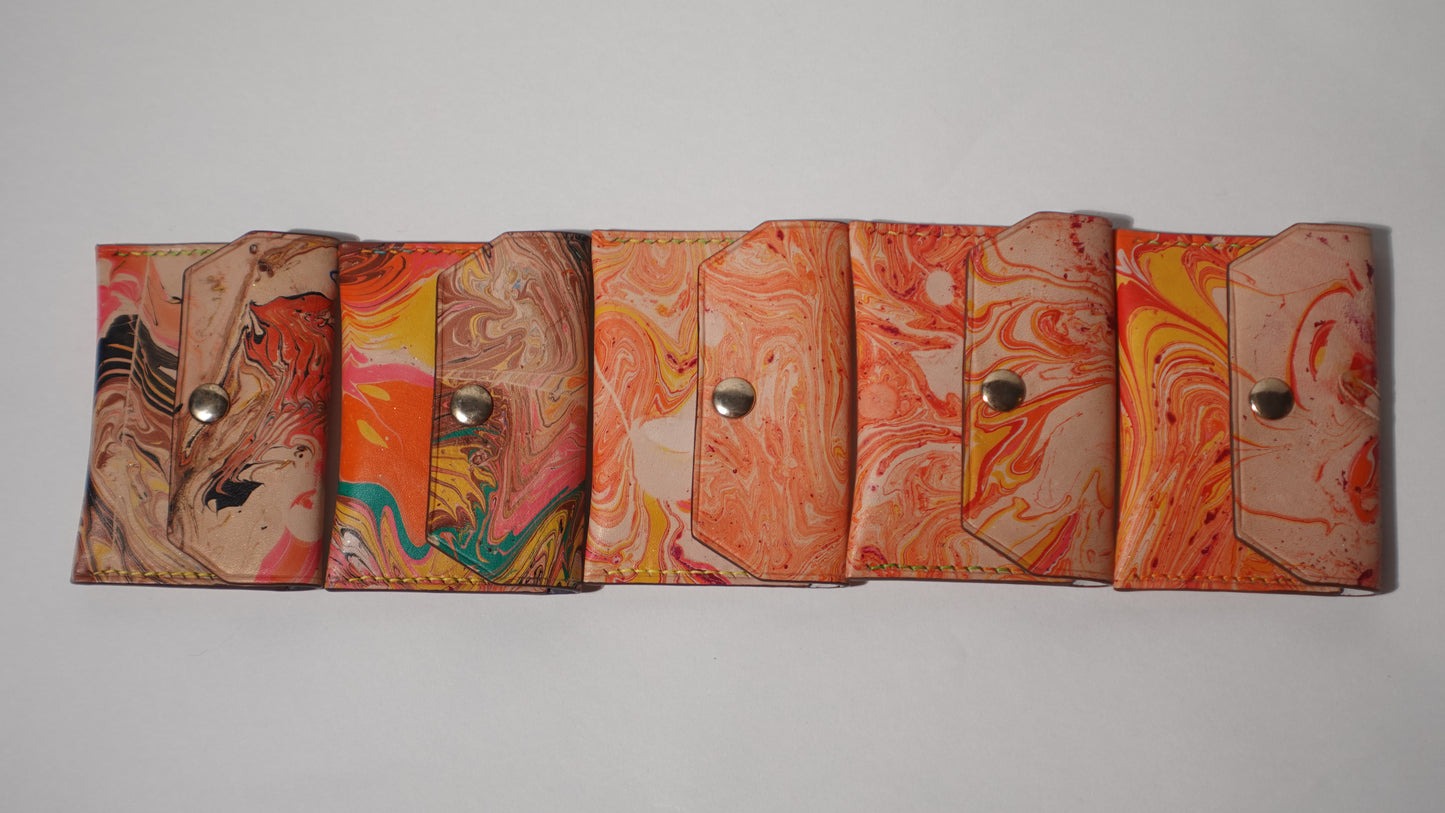 leather card holder, envelope cardholder, card holder handmade