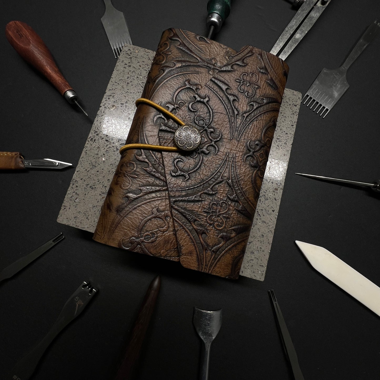 Leather Journal – Pocket Size |EMBOSY